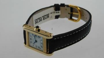 Thumbnail von Cartier Tank 18 Kt Gelbgold Tank Normale Paris Handaufzug Lady 20 x 28 mm C 78-1 </h1>