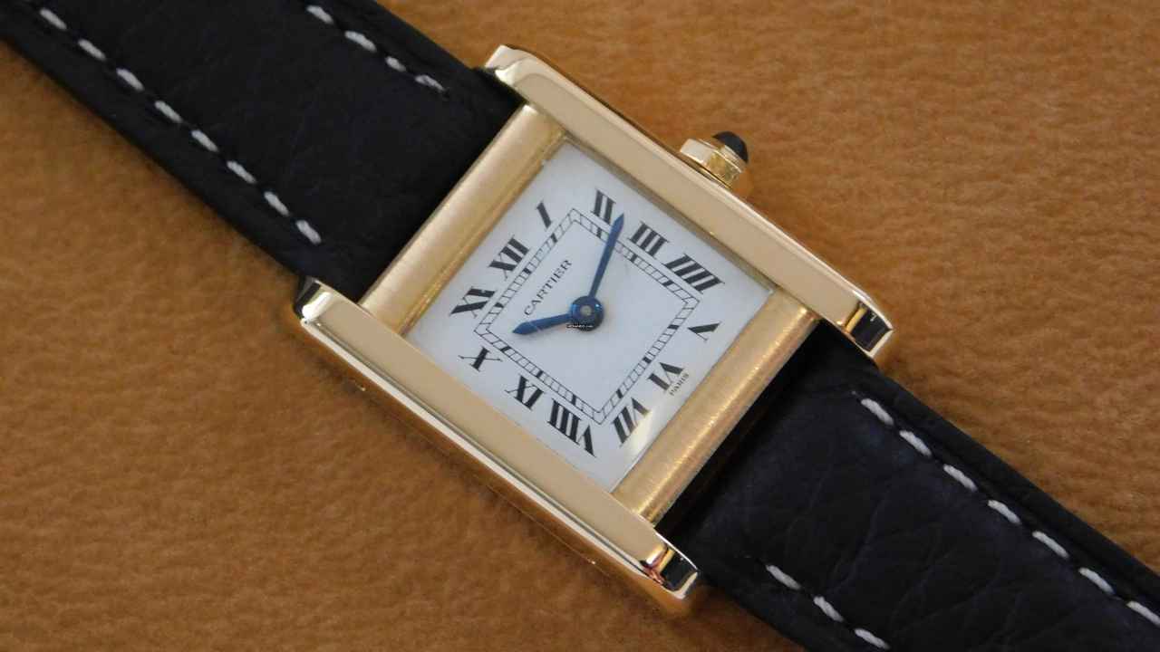  Cartier Tank 18 Kt Gelbgold Tank Normale Paris Handaufzug Lady 20 x 28 mm C 78-1 </h1> 