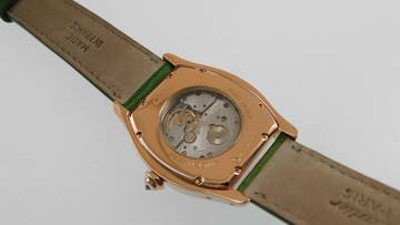 Thumbnail von Cartier Tortue 18 Karat Rosegold Tortue XL Herrenuhr Handaufzug mit original Brillant Besatz 34 x 43 mm </h1>