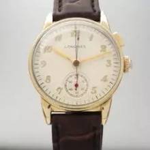 Thumbnail von Longines Monopusher 1 Drücker Chronograph Vintage </h1>
