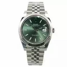 Thumbnail von Rolex Datejust 41 Edelstahl Weißgold 126334 Mint Green Jubile-Band </h1>