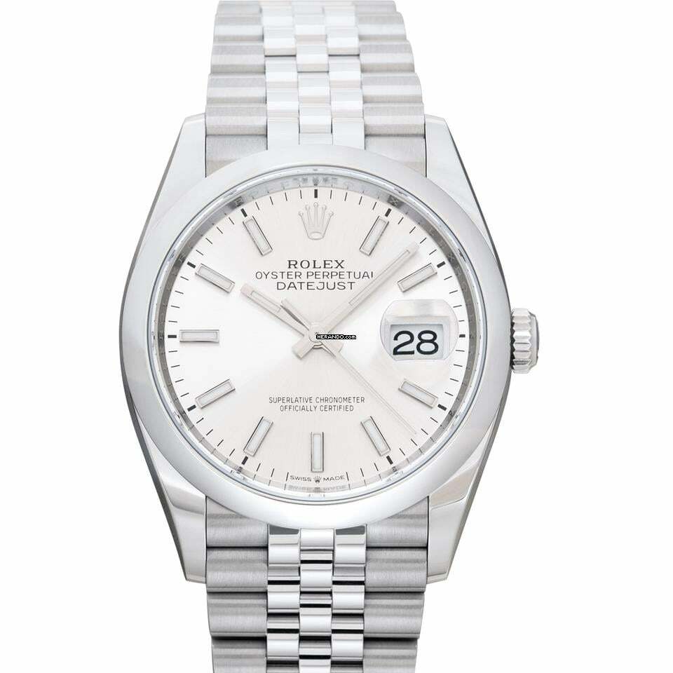  Rolex Datejust 36 126200-0001 - Datejust Automatic Silver-tone Dial Stainless Steel Unisex Watch </h1> 