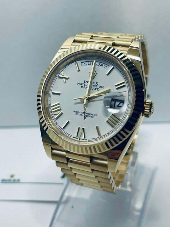 Rolex Day-Date 40 White/Romans - 05/2022