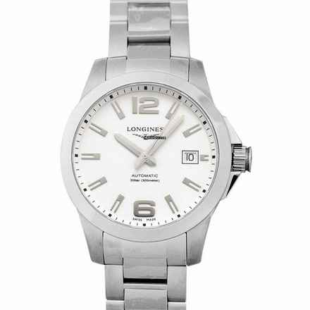  Longines Conquest L37764166 - Conquest Automatic White Dial Men's Watch </h1> 