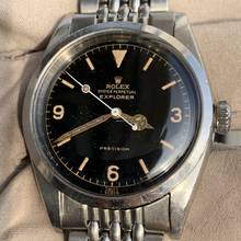 Thumbnail von Rolex Explorer 6150 Precision Galvanic gilt radium dial very rare 1953’s </h1>