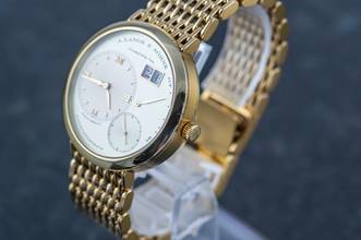 Thumbnail von A. Lange & Söhne Lange 1 151.021 | 18k Yellowgold | orig. Goldbracelet | Caliber L901.0