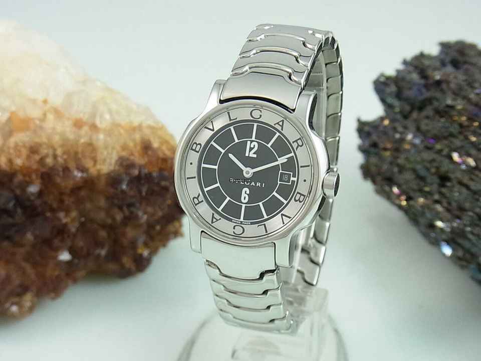  Bulgari Solotempo Lady Saphirglas Edelstahl Damenuhr | St-29-s | 29 Mm </h1> 