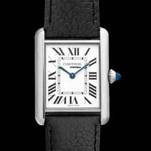 Thumbnail von Cartier Tank WSTA0041 - Tank Quartz Silver Dial Stainless Steel Ladies Watch </h1>