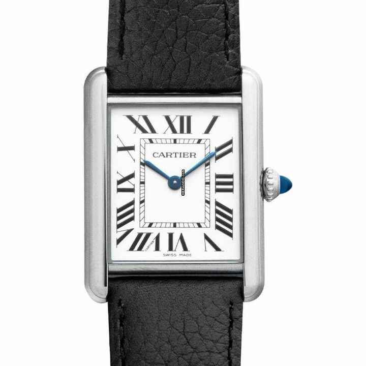  Cartier Tank WSTA0041 - Tank Quartz Silver Dial Stainless Steel Ladies Watch </h1> 