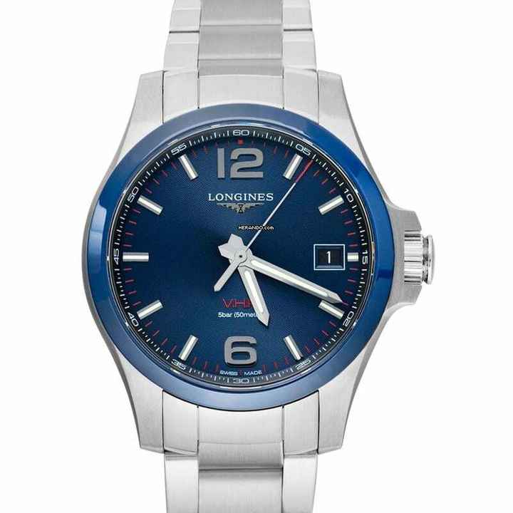  Longines Conquest L37194966 - Conquest VHP Quartz Blue Dial Men's Watch </h1> 