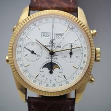 Thumbnail von Breitling AC Cobra Chronograph Calendar Moon Valjoux 726 Gold 18k/750 very rare </h1>