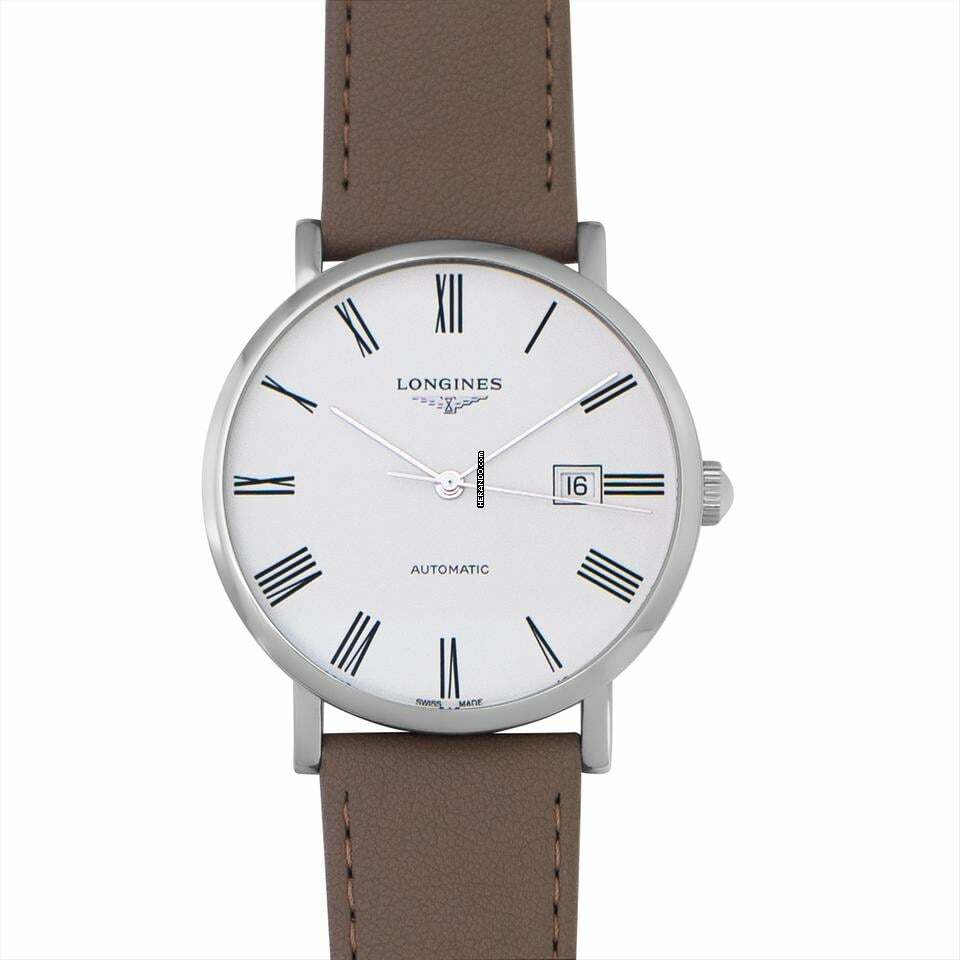  Longines Elegant L49114110 - The Longines Elegant Collection Automatic White Dial Stainless Steel Men's Wat </h1> 