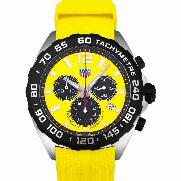  TAG Heuer Formula 1 Quarz CAZ101AM.FT8054 - Formula 1 Quartz Yellow Dial Stainless Steel Men's Watch </h1> 