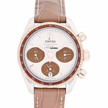 Thumbnail von Omega Speedmaster 324.23.38.50.02.002 - Speedmaster Co-Axial Chronograph 38 mm Automatic Brown Dial Gold Men </h1>