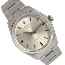 Thumbnail von Rolex Air King 5500 Oyster Perpetual silver dial Full Set 1982’s </h1>