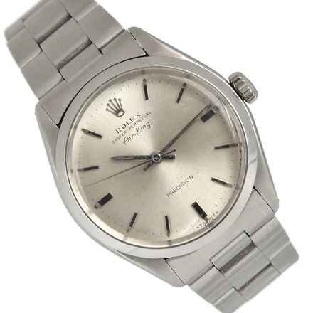  Rolex Air King 5500 Oyster Perpetual silver dial Full Set 1982’s </h1> 