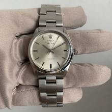 Thumbnail von Rolex Air King 5500 Oyster Perpetual silver dial Full Set 1982’s </h1>