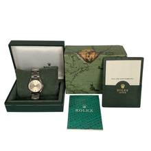 Thumbnail von Rolex Air King 5500 Oyster Perpetual silver dial Full Set 1982’s </h1>