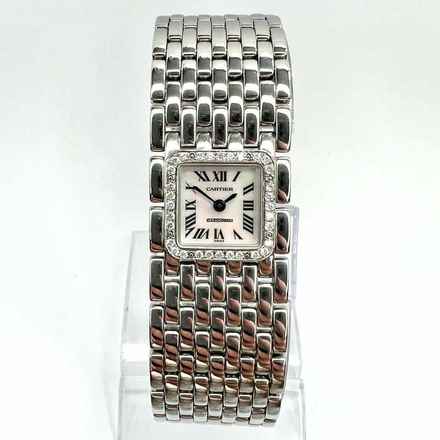  Cartier Panthère RUBAN Quartz Steel 0.27TCW DIAMOND Watch </h1> 