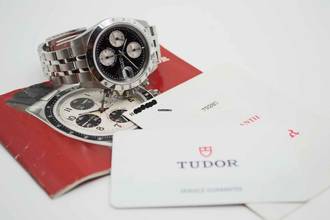Thumbnail von Tudor Prince Date Chonograph 79280 Newman Dial mit Box & Papieren </h1>