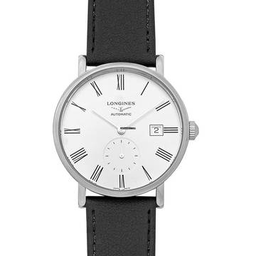 Longines Elegant L48124110 - The Longines Elegant Collection Automatic White Dial Stainless Steel Men's Wat </h1> 