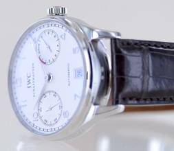 Thumbnail von IWC Portugieser Automatik Platinum Limited silver Dial 7-Tage Werk Automatik 42mm rar </h1>