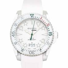 Thumbnail von Gucci Dive YA136337 - Dive Quartz White Dial Stainless Steel Men's Watch </h1>