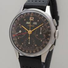 Thumbnail von Clebar Vintage Vollkalender Chronograph Valjoux 72c </h1>