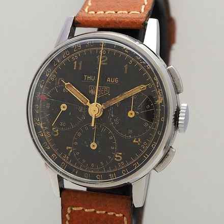  Heuer Vollkalender Chronograph Vintage Valjoux 72c </h1> 