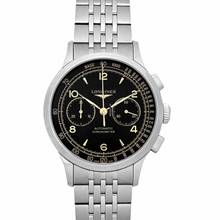 Thumbnail von Longines Record L29214566 - Record Automatic Black Dial Stainless Steel Men's Watch </h1>