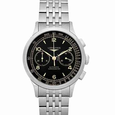  Longines Record L29214566 - Record Automatic Black Dial Stainless Steel Men's Watch </h1> 