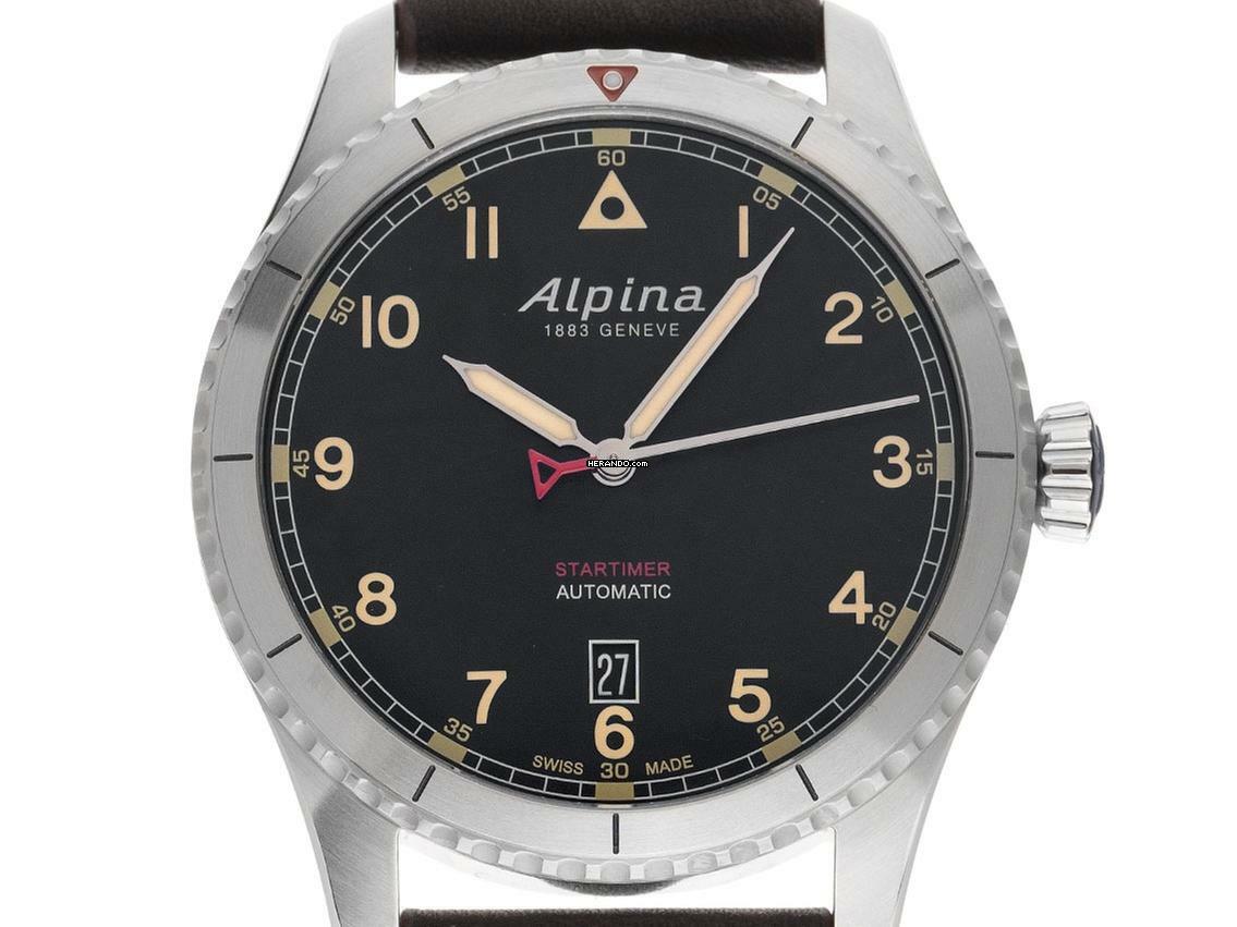  Alpina Startimer Pilot Ref.AL-525BBG4S26 Full Set Neu 