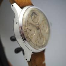 Thumbnail von Tourneau Chronograph Rattrapante Schleppzeiger Moon Calendar Venus 190 ULTRA RARE