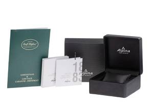 Thumbnail von Alpina Startimer Pilot Heritage Stahl Automatik Armband Leder Limitiert 44mm Ref.AL-525BBG4SH6 Box&Pap. Full Set Neu