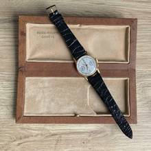 Thumbnail von Patek Philippe Chronograph 130 indelible silver dial yellow gold 18KT 1946's </h1>