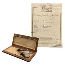 Thumbnail von Patek Philippe Chronograph 130 indelible silver dial yellow gold 18KT 1946's </h1>