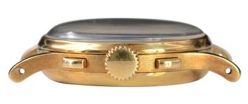 Thumbnail von Patek Philippe Chronograph 130 indelible silver dial yellow gold 18KT 1946's </h1>