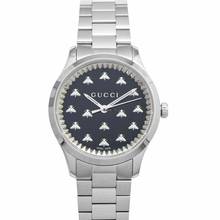 Thumbnail von Gucci G-Timeless YA1265034 - G-Timeless Quartz Black Dial Stainless Steel Ladies Watch </h1>