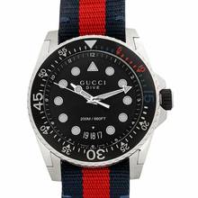 Thumbnail von Gucci Dive YA136210 - Dive Quartz Black Dial Stainless Steel Men's Watch </h1>