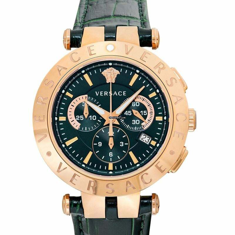 Versace VERQ00420 - Quartz Green Dial Stainless Steel Men's Watch </h1>