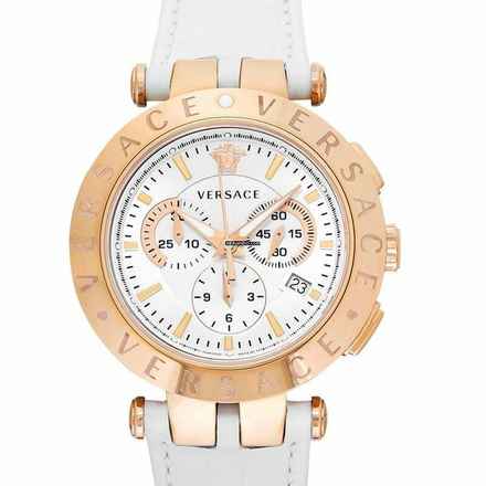  Versace VERQ00220 - Quartz White Dial Stainless Steel Men's Watch </h1> 