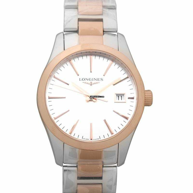  Longines Conquest Classic L23863727 - Conquest Classic Two Toned Stainless Steel Quartz Silver Dial Ladies Watch </h1> 