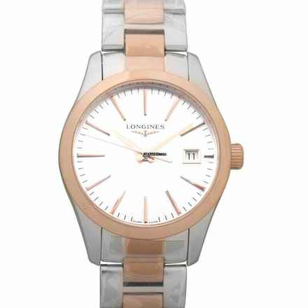  Longines Conquest Classic L23863727 - Conquest Classic Two Toned Stainless Steel Quartz Silver Dial Ladies Watch </h1> 