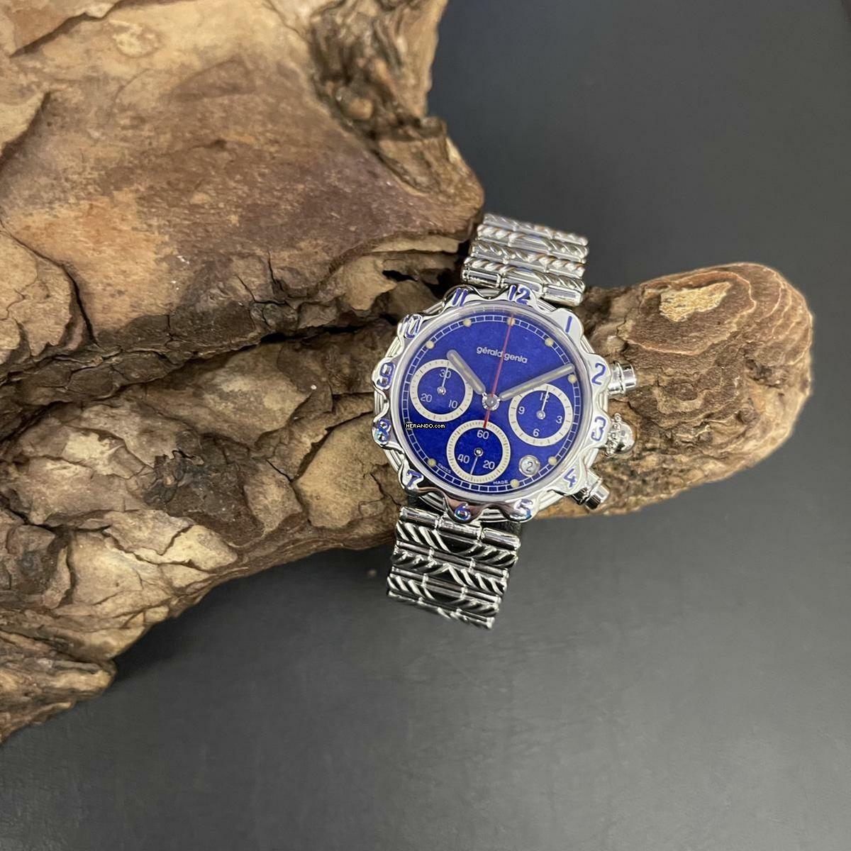 Thumbnail von Gérald Genta Platin Vintage Chronograph - Ref. G340.7 146 Gramm </h1>