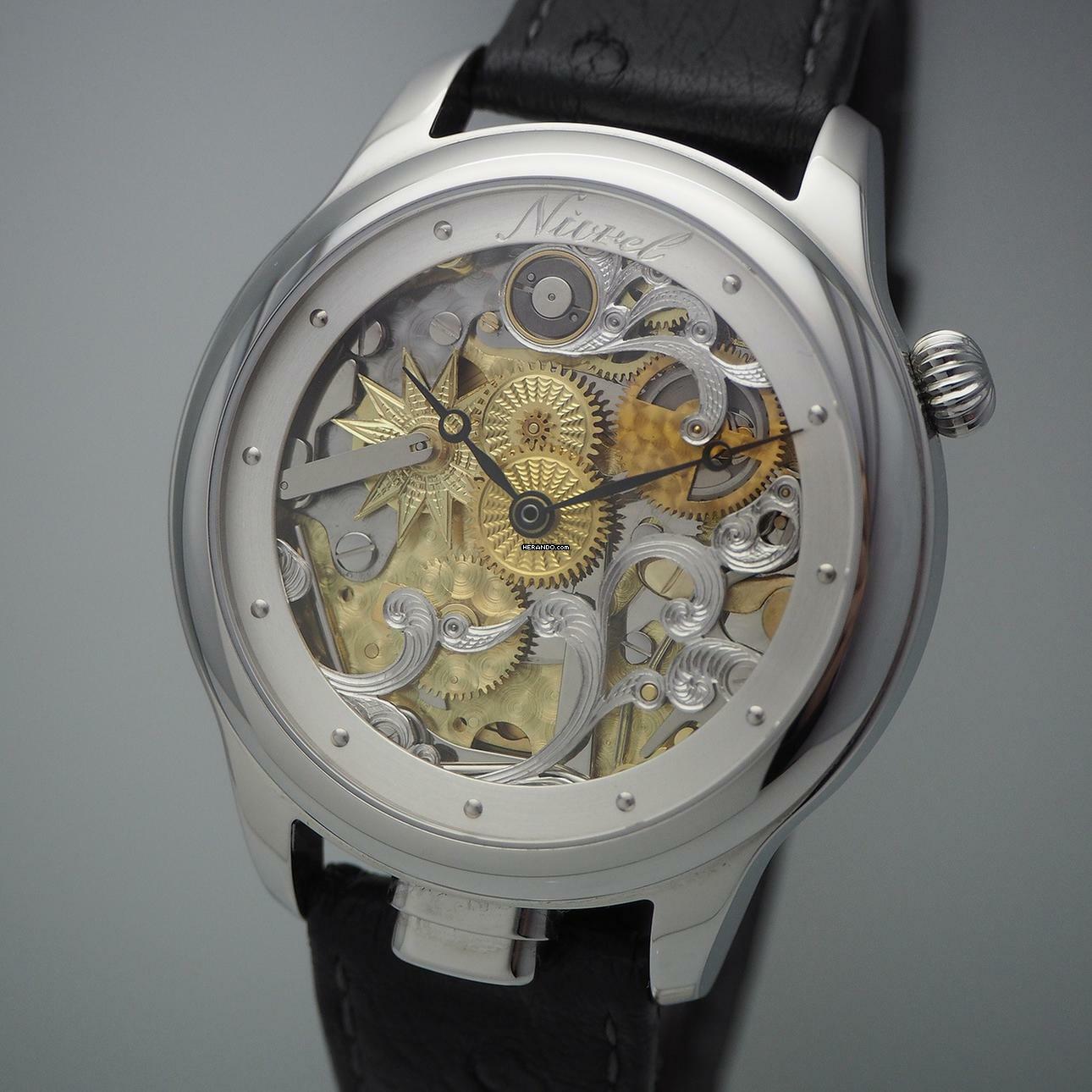 Thumbnail von Nivrel Répétition Repetition Piece Unique Squelette N 950.001 full serviced </h1>