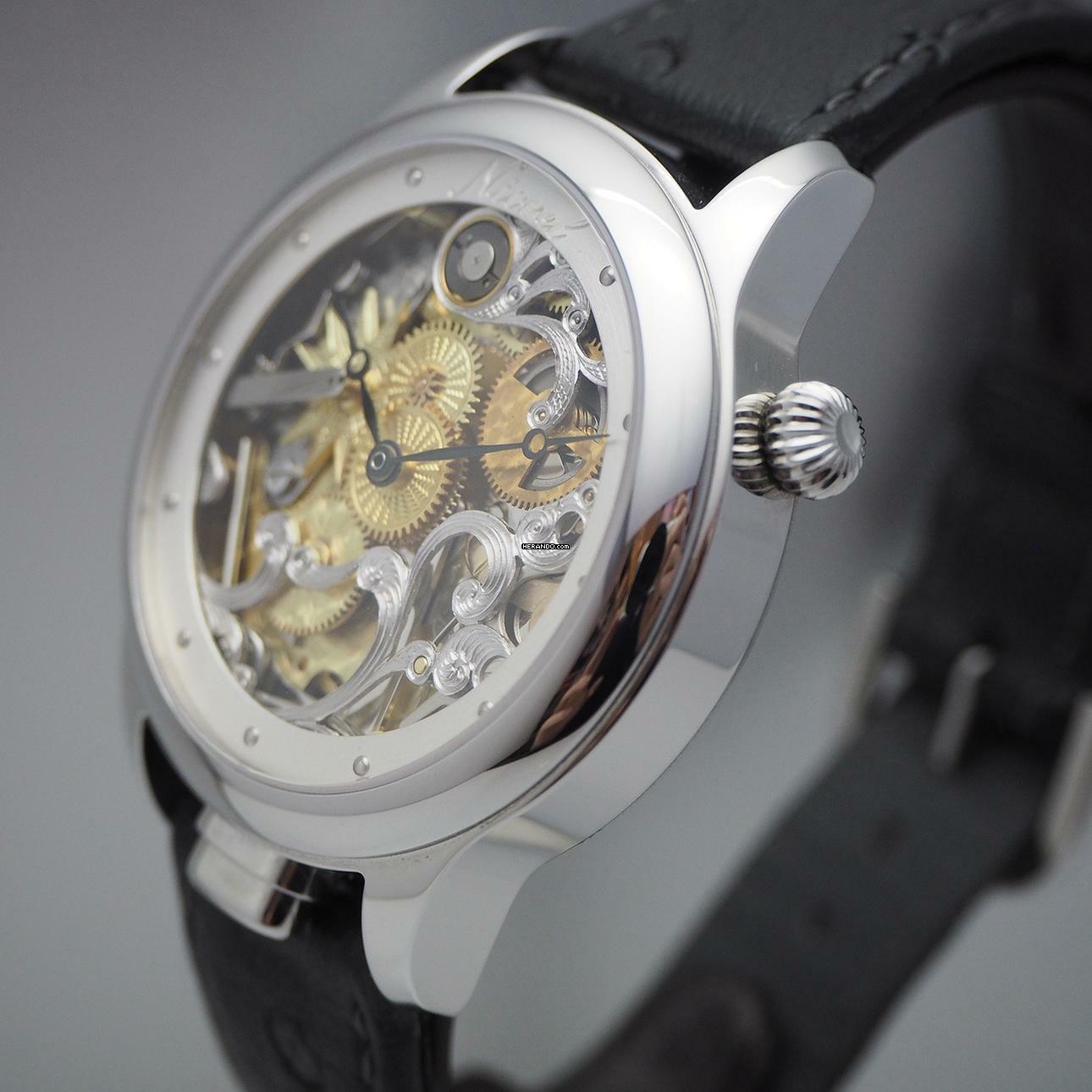 Thumbnail von Nivrel Répétition Repetition Piece Unique Squelette N 950.001 full serviced </h1>