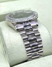 Thumbnail von Rolex Day-Date 36 Blue Orig. Blue Baguette Diamond Dial Top Condition Aftermarket Diamond Bezel