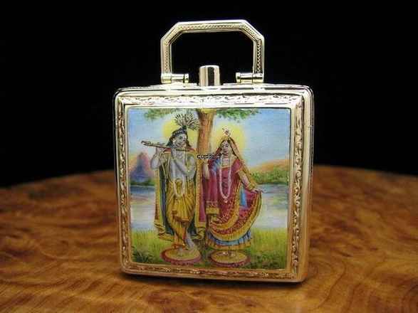  Ebel 9kt 375 Gold Reiseuhr Klappuhr Taschenuhr Carré Form </h1> 