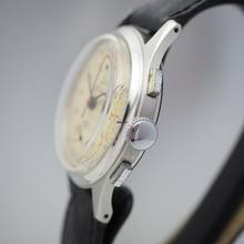Thumbnail von Telda Chronograph Vintage Stahl Leder Venus 170 top </h1>