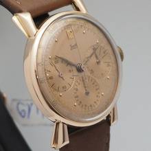 Thumbnail von Solvil Vintage Solvil Chronograph Valjoux 72 Rosegold 18k/750 rare </h1>